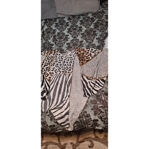 Chico's Leopard-print Jacquard Ruana Wrap Women's One Size